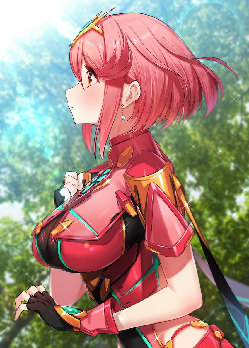 pyra (xenoblade chronicles and 1 more) drawn by green322