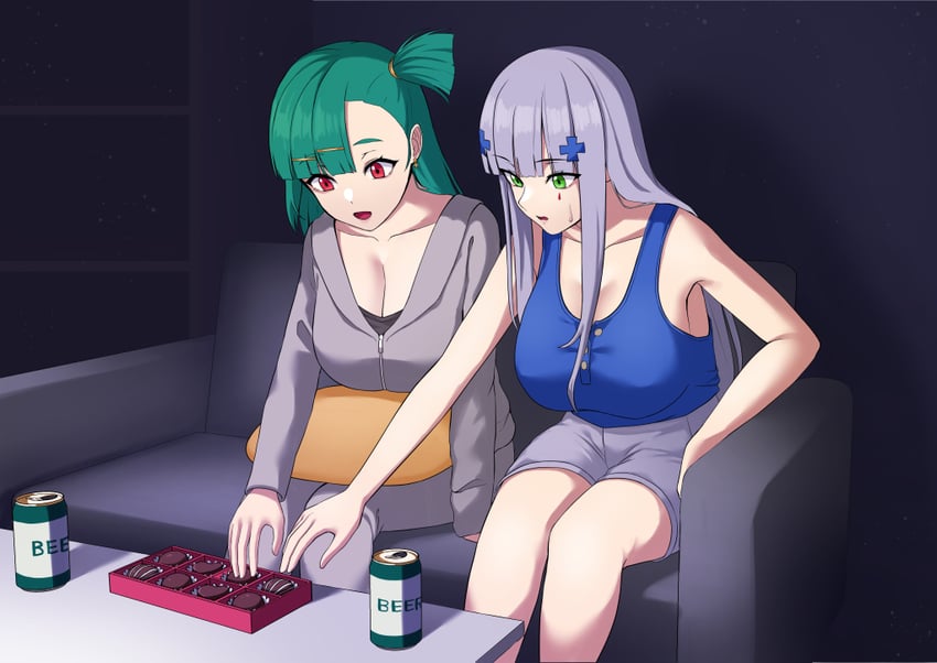 hk416 and g28 (girls' frontline) drawn by krs_(karasu)