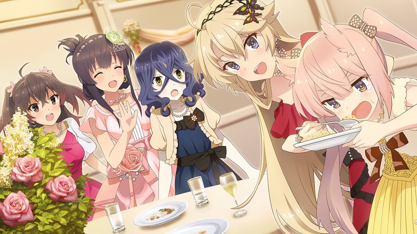 yanase mai, kohagura ellen, asakura mihono, mashiko kaoru, and haji keiko (toji no miko and 1 more)