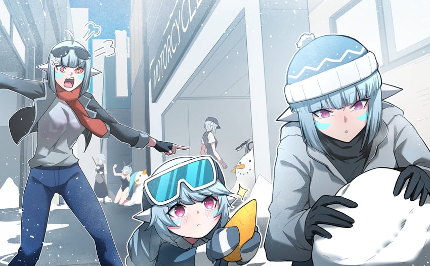 android mk.99 and little android aa72 (guardian tales) drawn by mdok000033