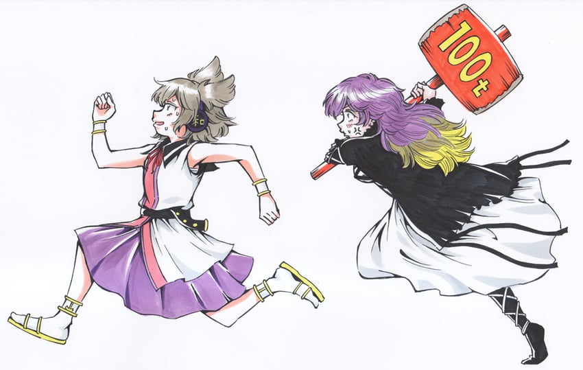 hijiri byakuren and toyosatomimi no miko (touhou) drawn by s590220