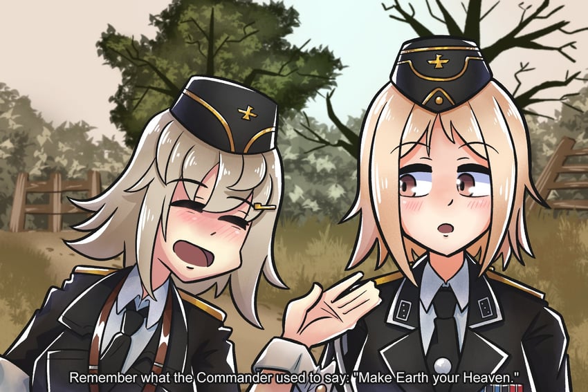 mp40 and mp41 (girls' frontline and 1 more) drawn by serjatronic