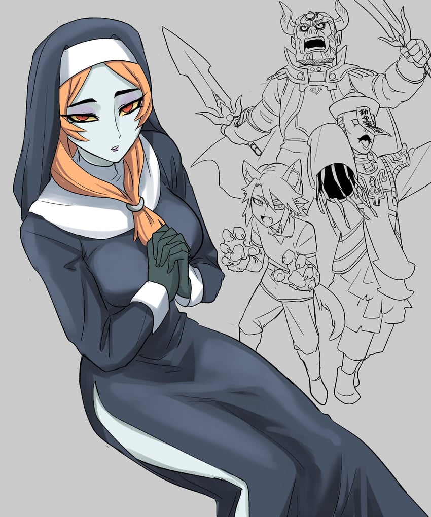 link, midna, ganondorf, ganon, and zant (the legend of zelda and 2 more) drawn by nasu_(ilo_a5)