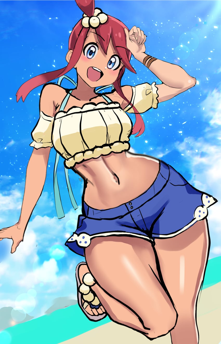 skyla (pokemon and 1 more) drawn by yasu_suupatenin