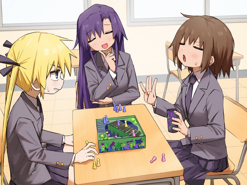 sonya, oribe yasuna, and goshiki agiri (kill me baby) drawn by yachima_tana