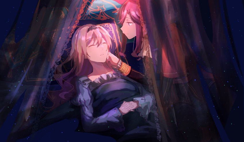 saijou claudine and tendou maya (shoujo kageki revue starlight) drawn by walluka