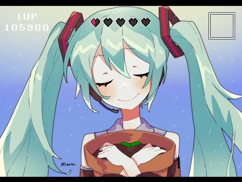 hatsune miku (vocaloid and 1 more) drawn by 2funma2