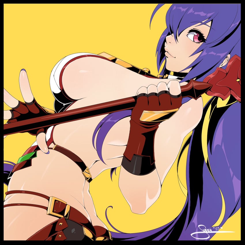 mai natsume (blazblue) drawn by its_just_suppi