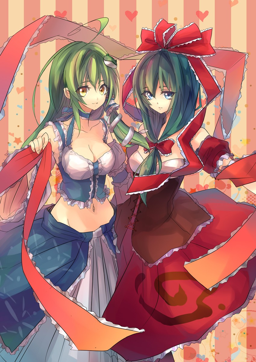 kochiya sanae and kagiyama hina (touhou) drawn by nakadai_chiaki