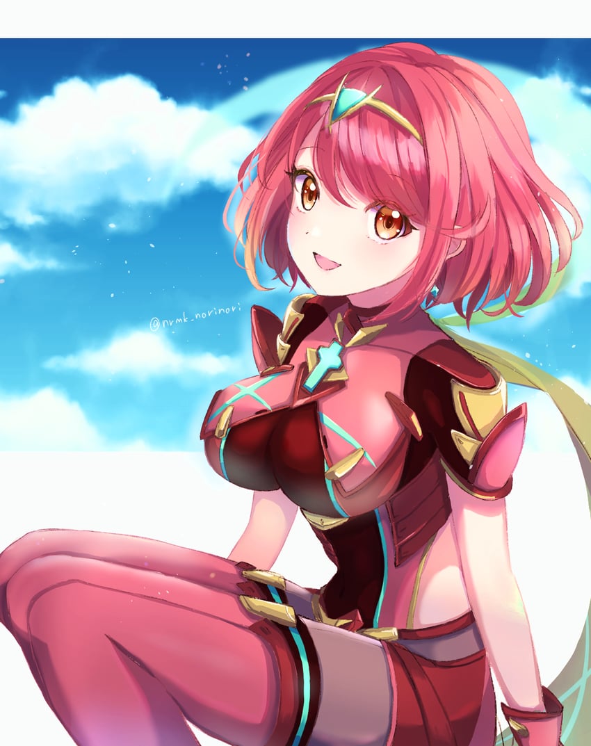 pyra (xenoblade chronicles and 2 more) drawn by norimaki_(nrmk_norinori)
