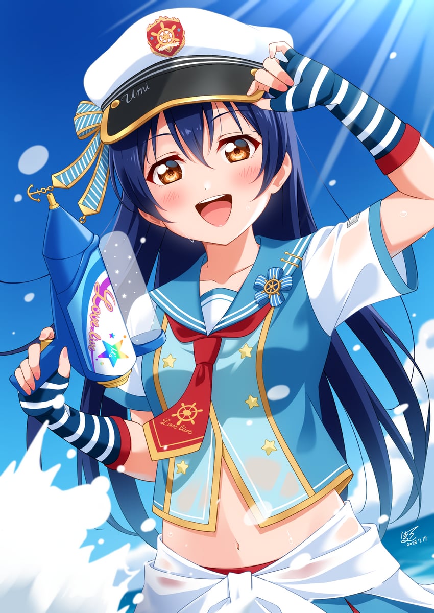 sonoda umi (love live! and 2 more) drawn by haruharo_(haruharo_7315)