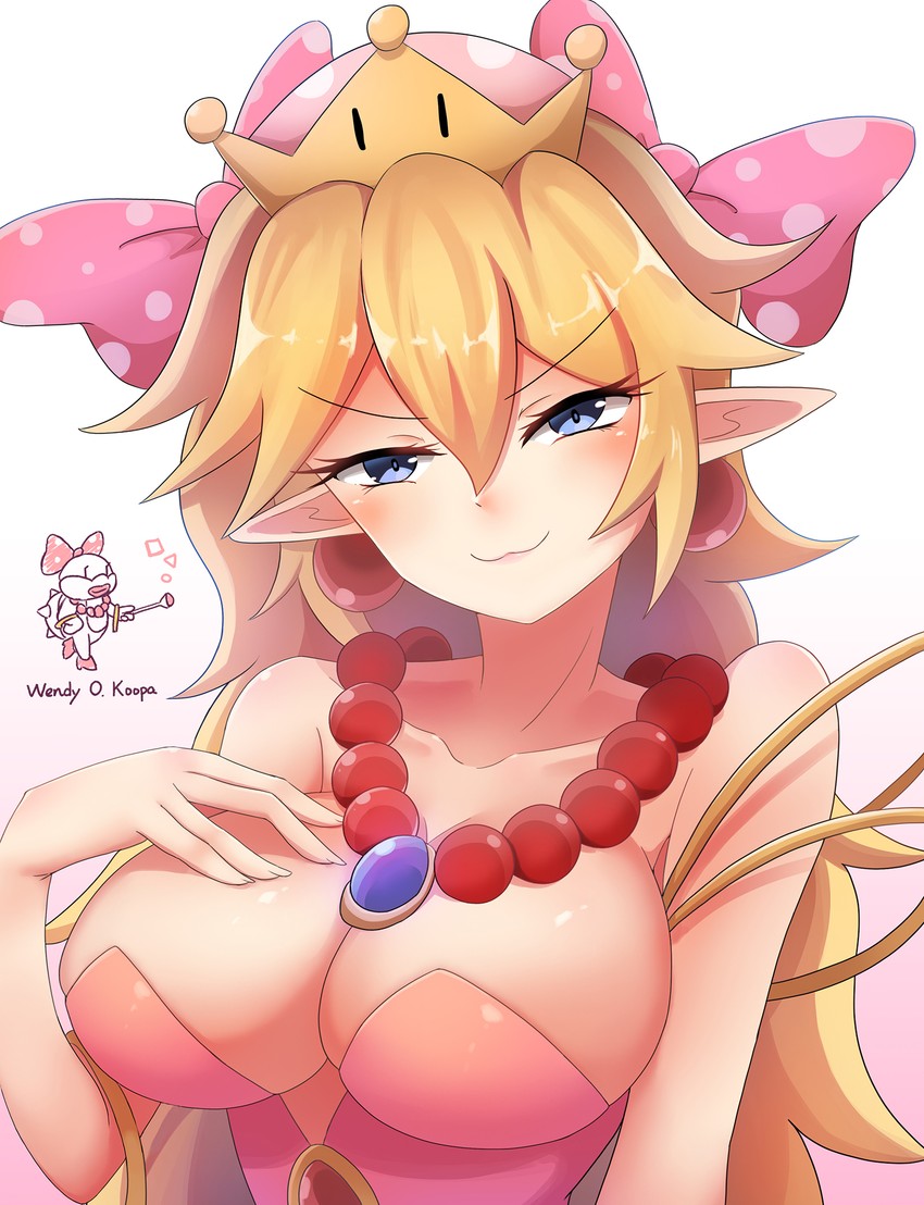 wendy o. koopa (mario and 1 more) drawn by bai_qiao