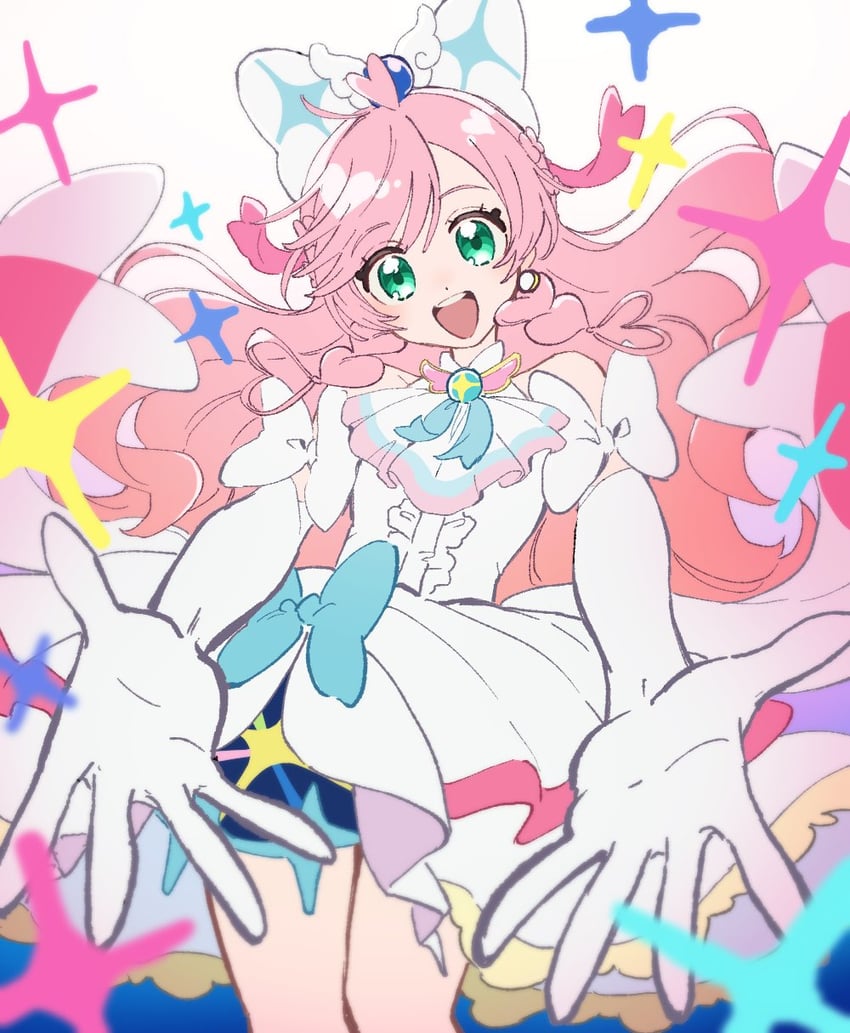 nijigaoka mashiro and cure prism (precure and 1 more) drawn by 3cho