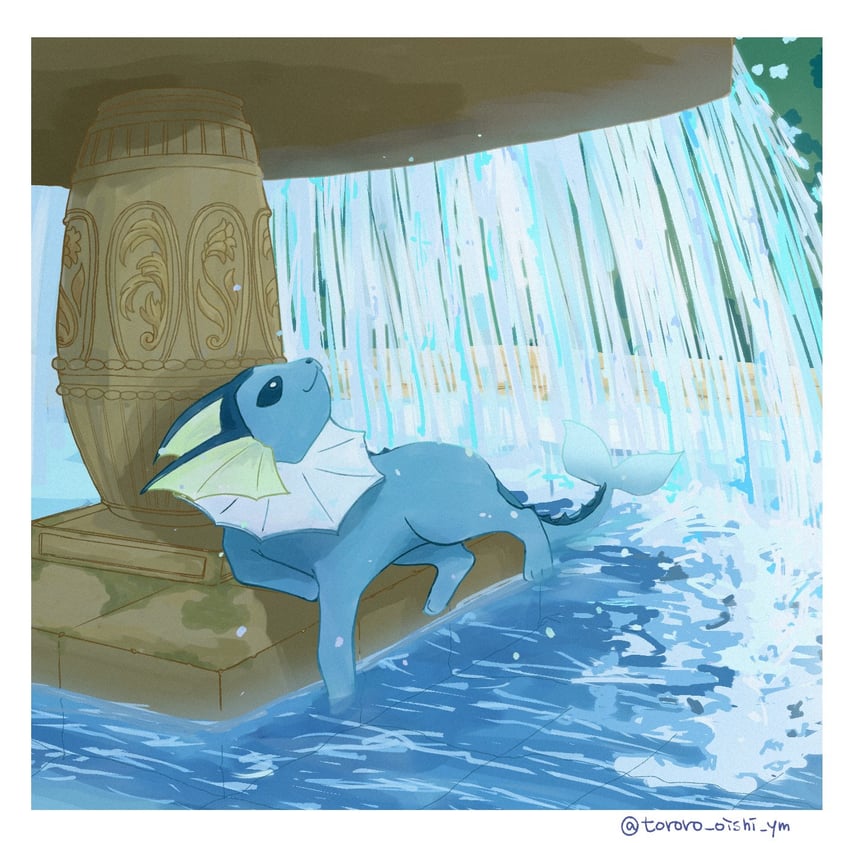 vaporeon (pokemon) drawn by tororo_oishi_ym
