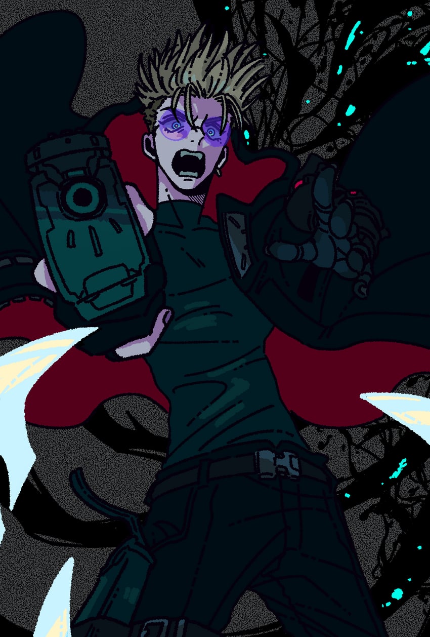vash the stampede (trigun and 1 more) drawn by amo30101