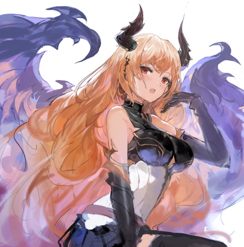 dark angel olivia (granblue fantasy and 1 more) drawn by alchemaniac