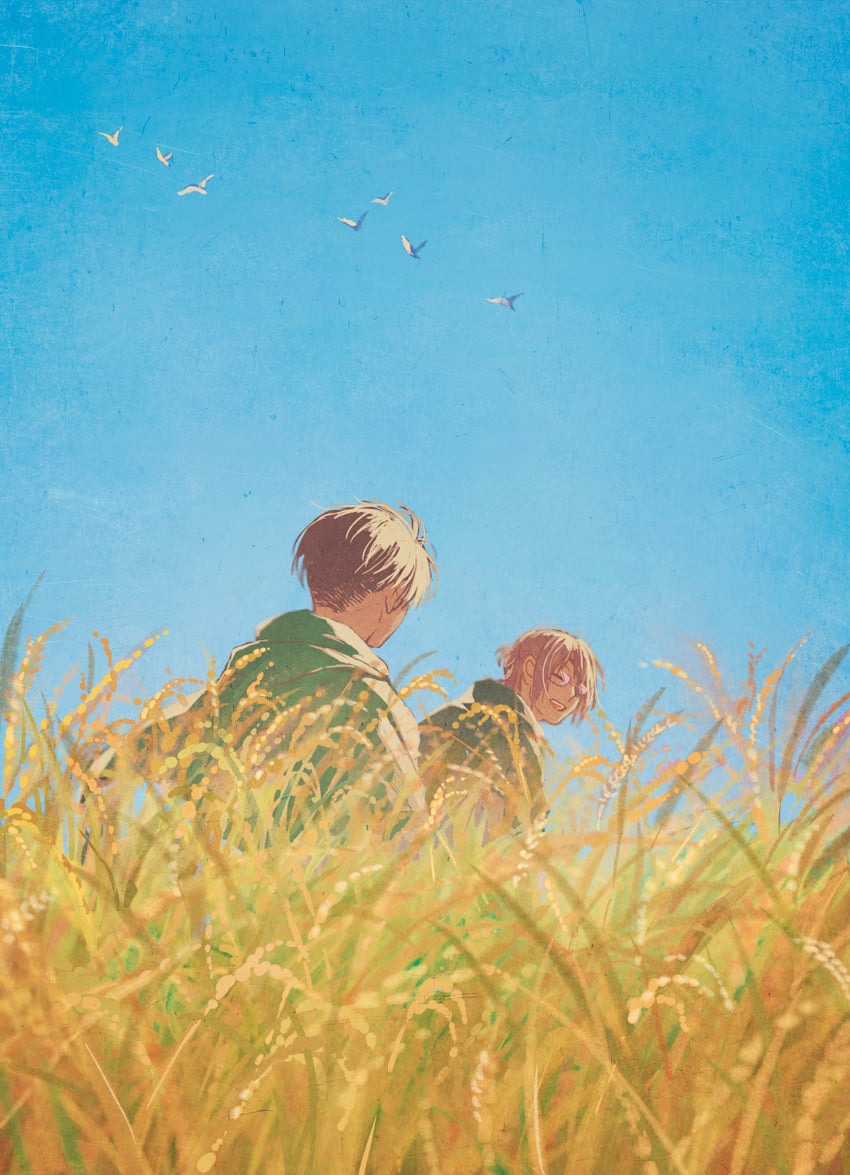 levi and hange zoe (shingeki no kyojin) drawn by mo_cha_ri