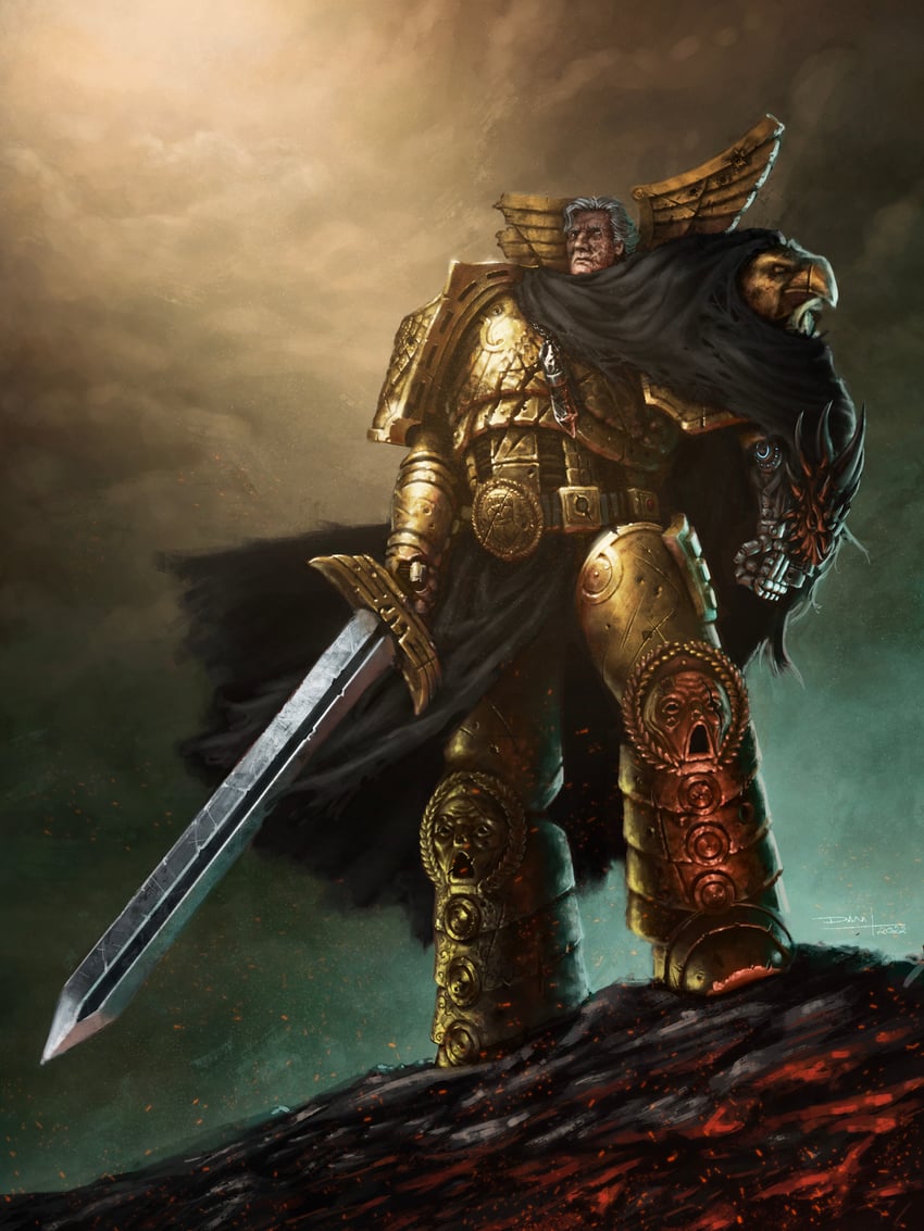 rogal dorn (warhammer 40k) drawn by danielrosa