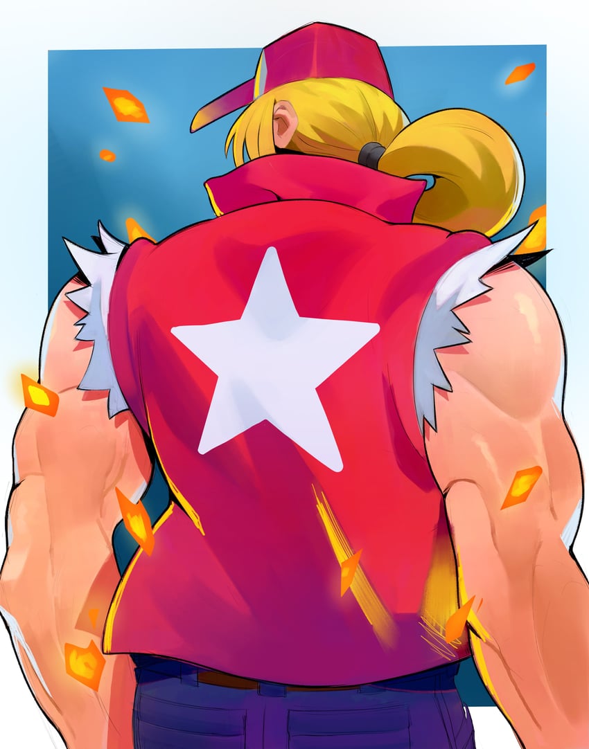 terry bogard (the king of fighters and 1 more) drawn by the_evanjer