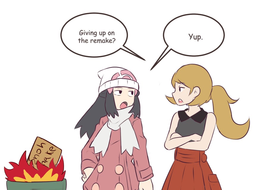 dawn and serena (pokemon and 3 more) drawn by rainyazurehoodie