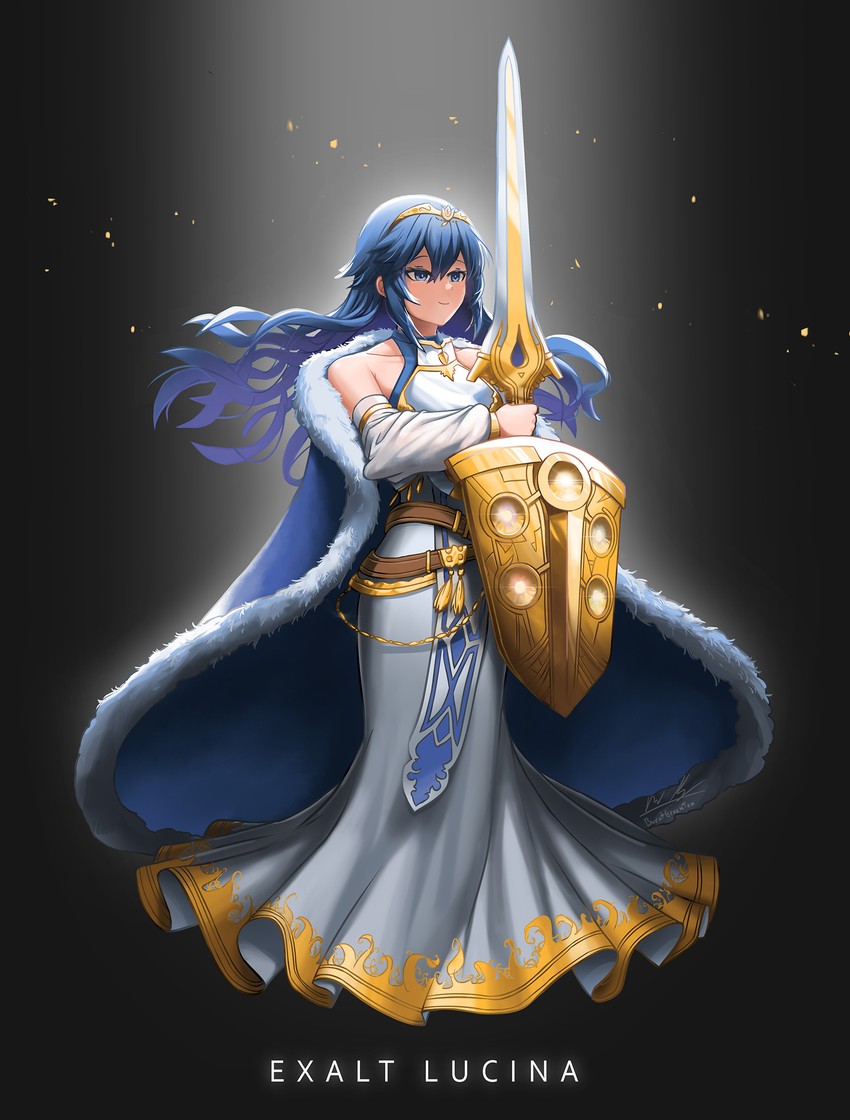 lucina (fire emblem and 2 more) drawn by burnt_green_tea