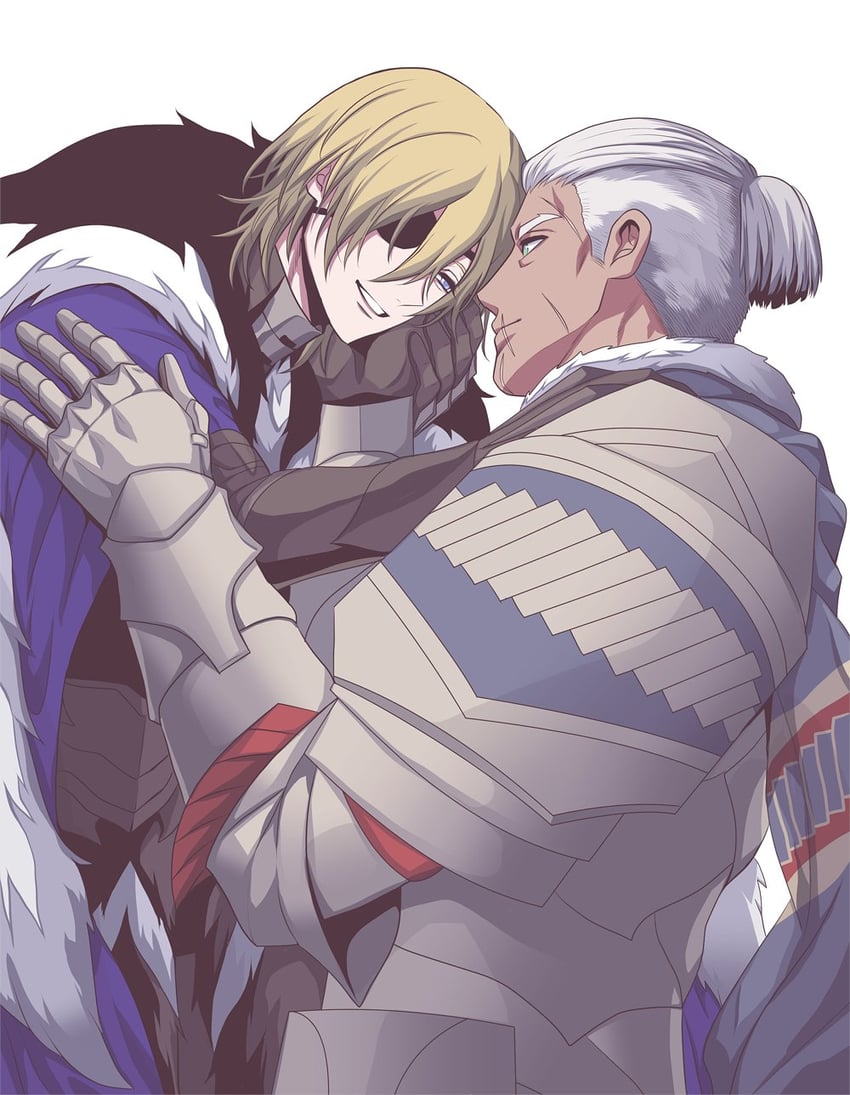 dimitri alexandre blaiddyd and dedue molinaro (fire emblem and 1 more) drawn by megubiru