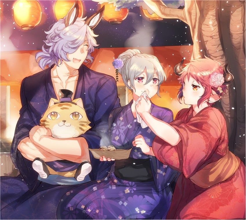 sturm, orchis, and drang (granblue fantasy) drawn by eno_yukimi
