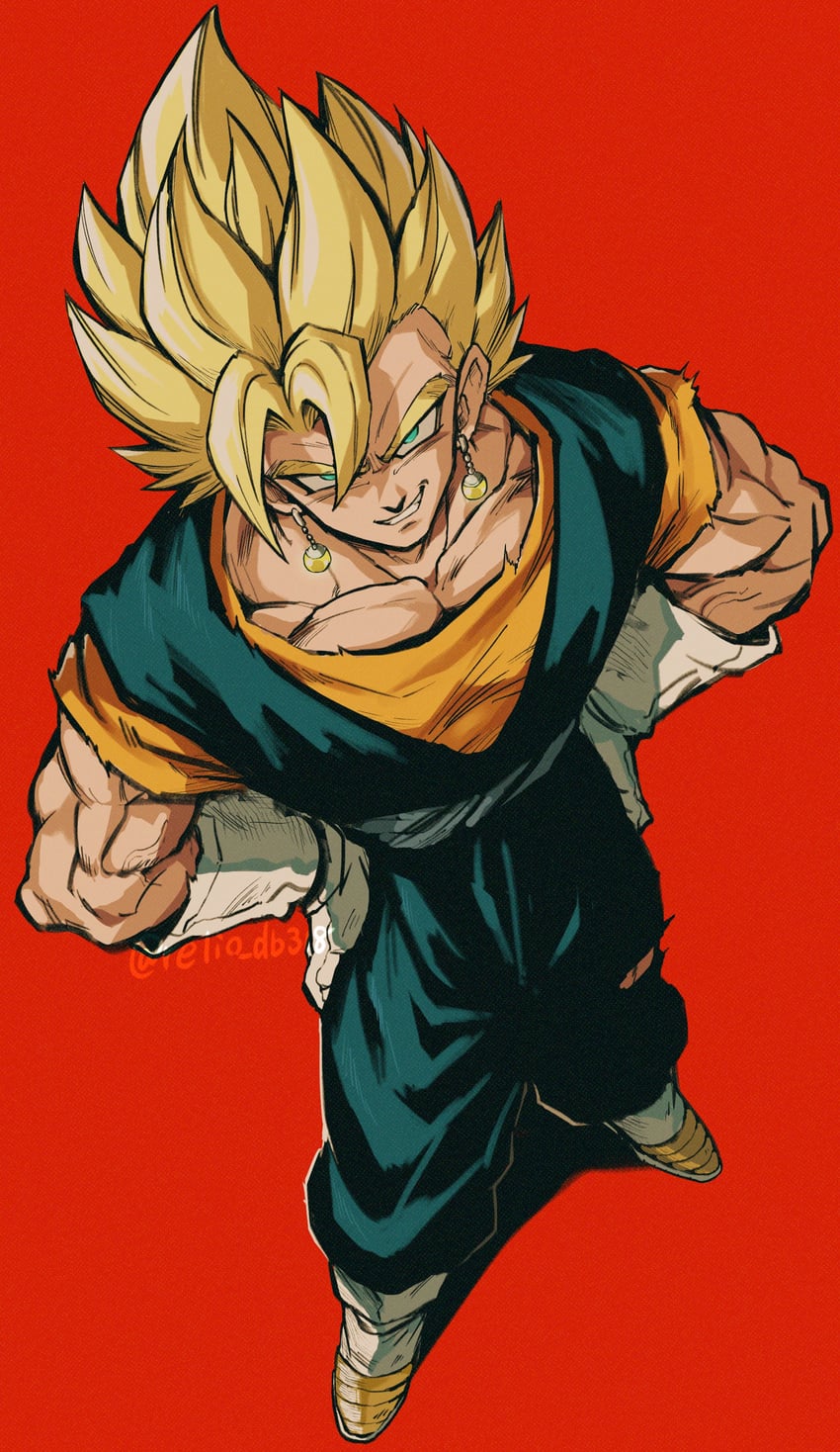 vegetto (dragon ball and 1 more) drawn by relio_db318