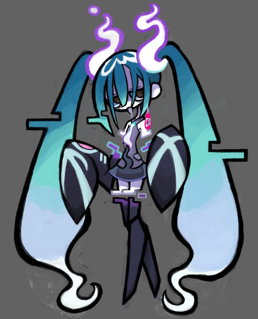 hatsune miku and ghost miku (pokemon and 2 more) drawn by noda_rejinu