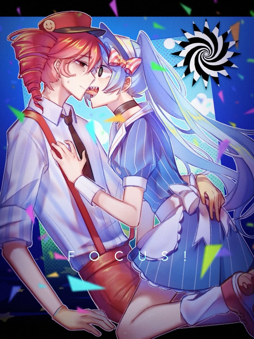 hatsune miku and kasane teto (vocaloid and 2 more) drawn by radicalsign2713