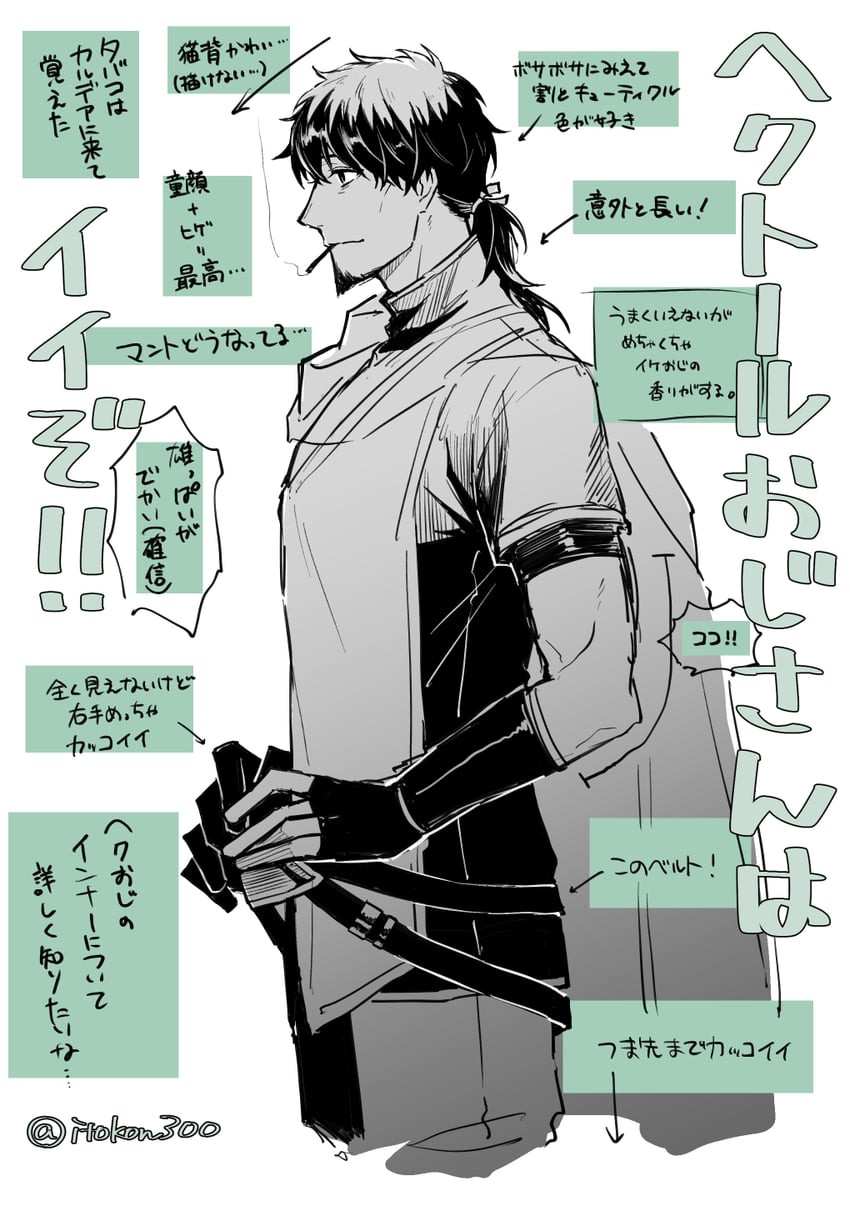 hector (fate and 1 more) drawn by itokon300