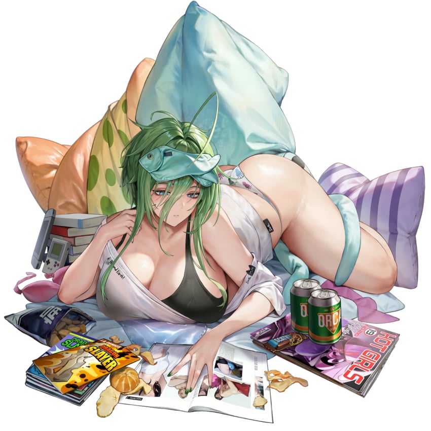 scathy, aeda type-g, and lemonade epsilon (last origin) drawn by ren._(ren.ko)