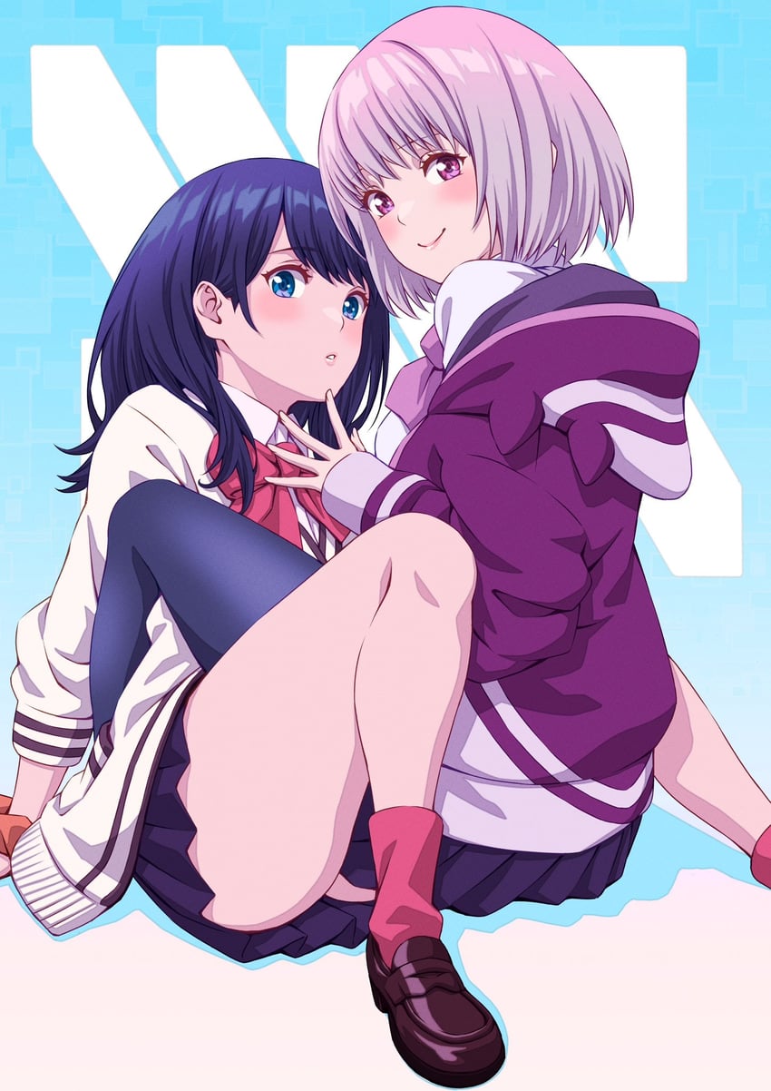 takarada rikka and shinjou akane (gridman universe and 1 more) drawn by masatoshi_1219