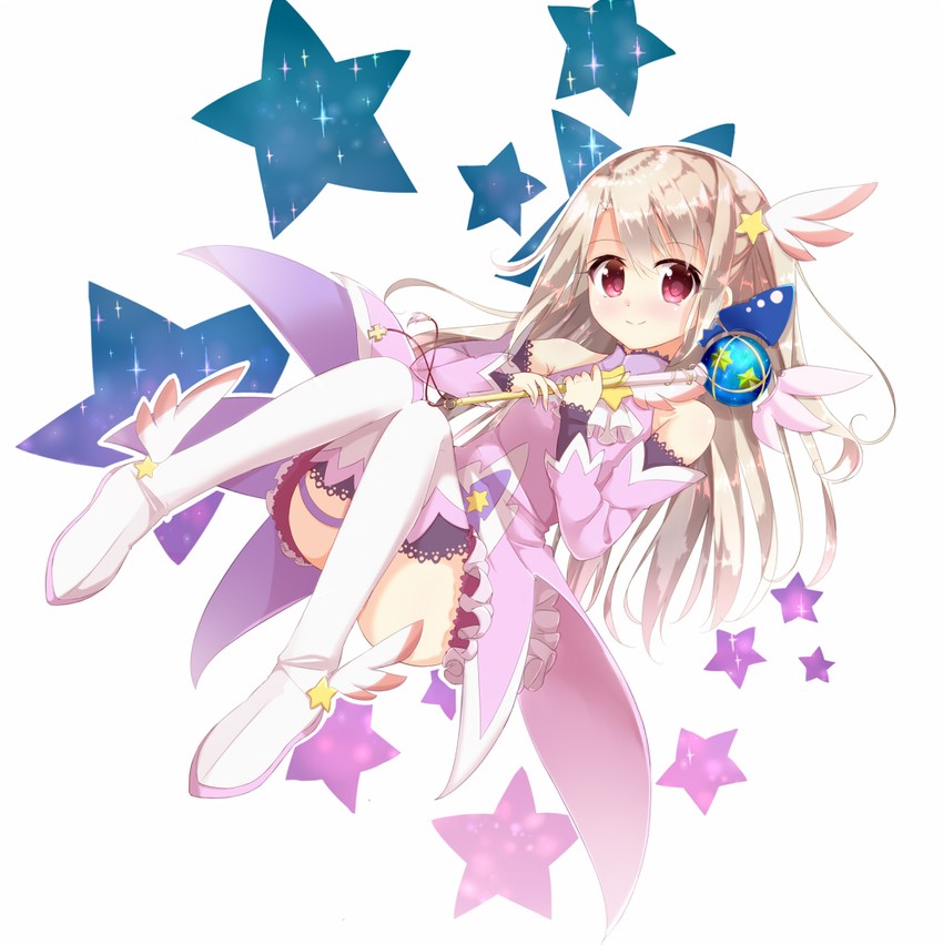 illyasviel von einzbern and prisma illya (fate and 1 more) drawn by wari_(nirodo26)