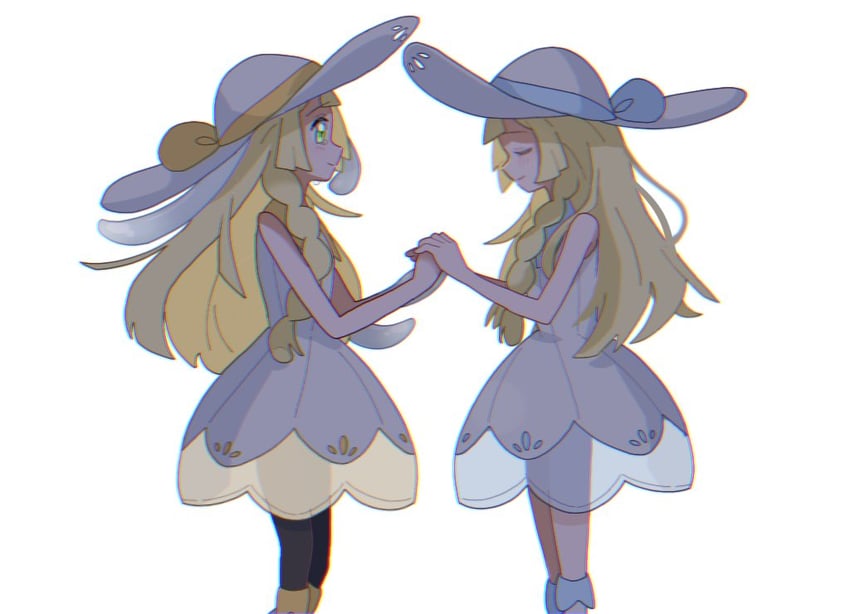 nihilego and lillie (pokemon and 1 more) drawn by seiun_(hoshigumo_72)