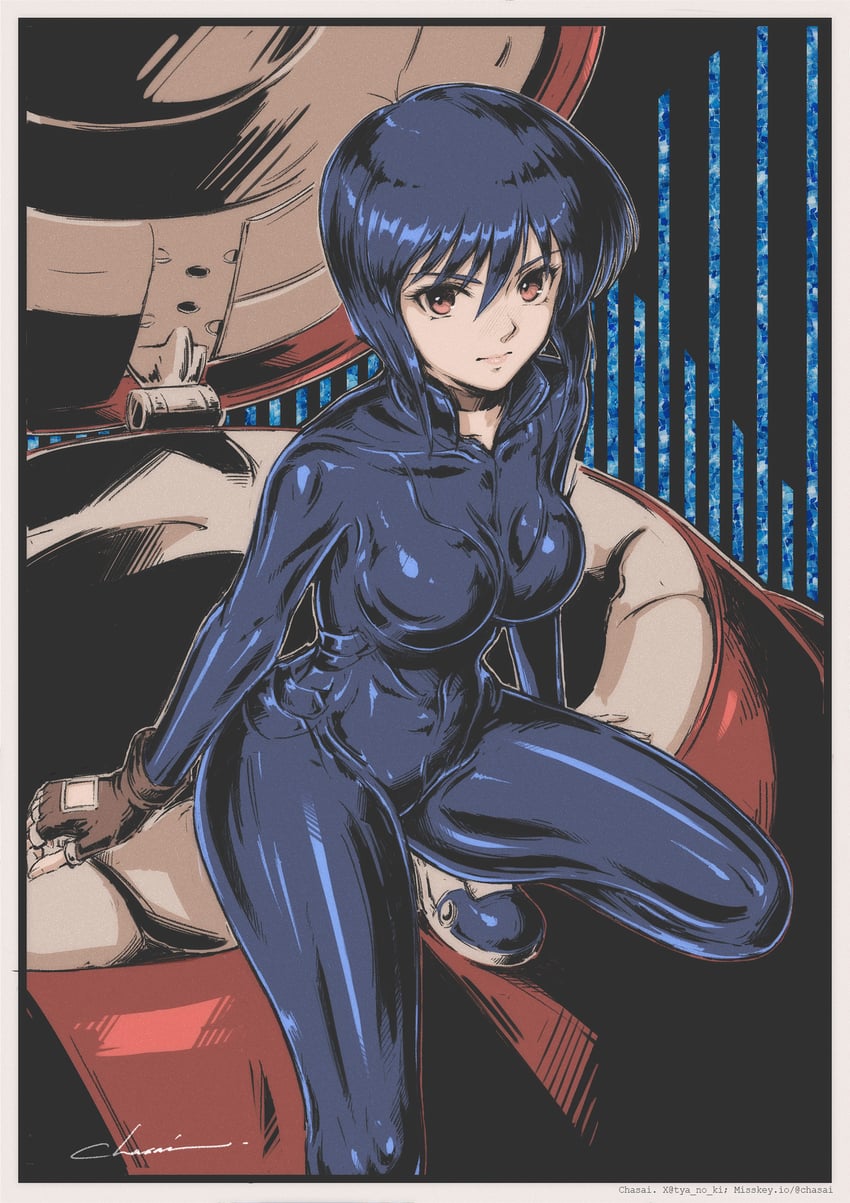 kusanagi motoko (ghost in the shell) drawn by tyanoki