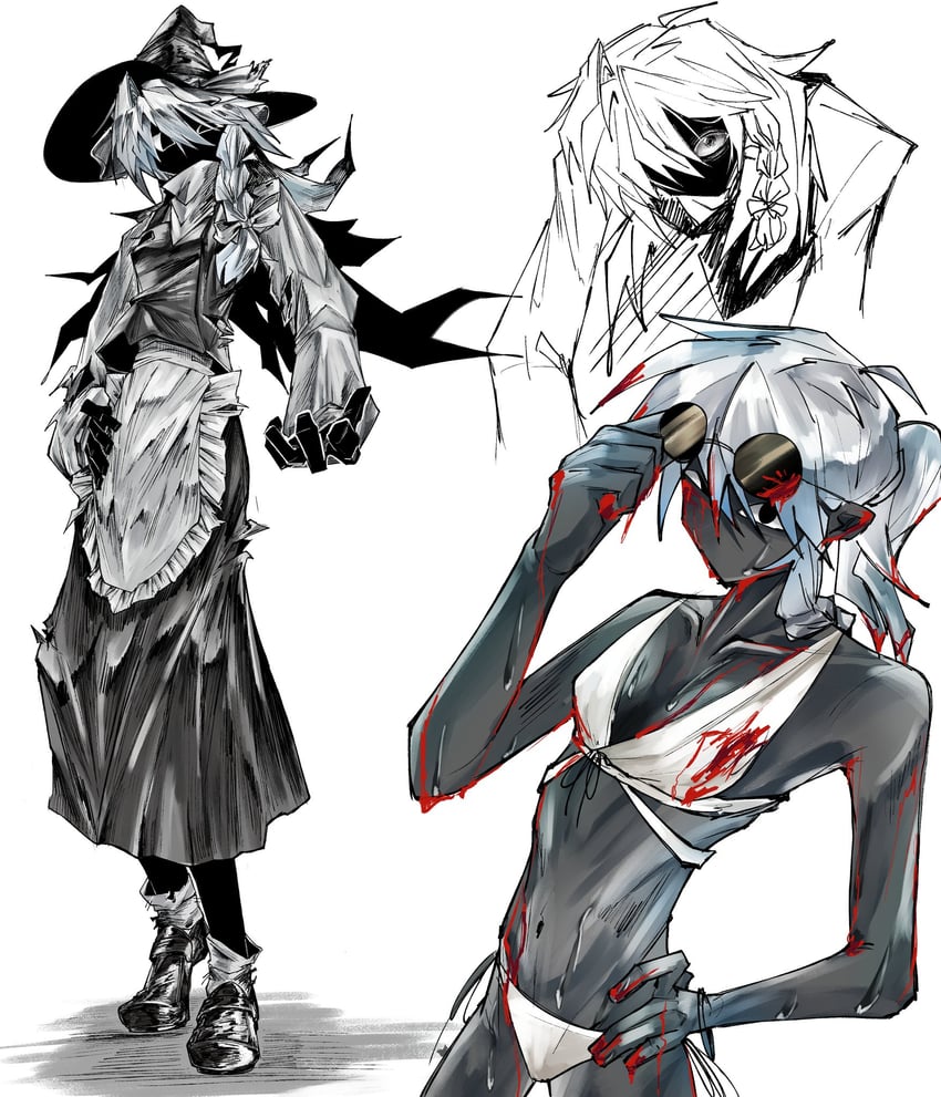 kirisame marisa and variant marisa (touhou and 1 more) drawn by 3rdeye_suki