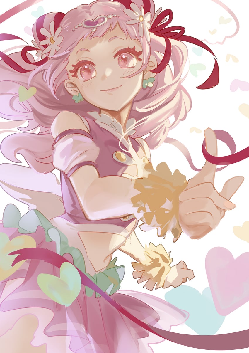 nono hana and cure yell (precure and 1 more) drawn by shipu_(gassyumaron)