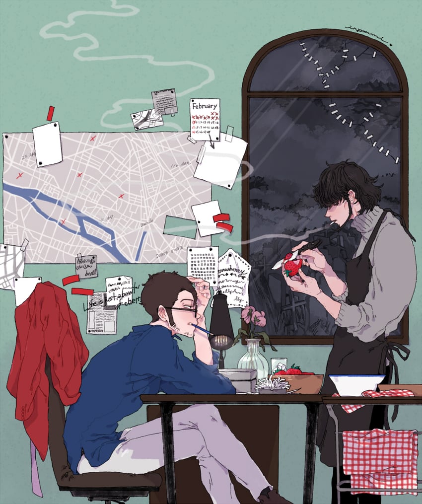 arsene lupin iii and jigen daisuke (lupin iii) drawn by urourooooo