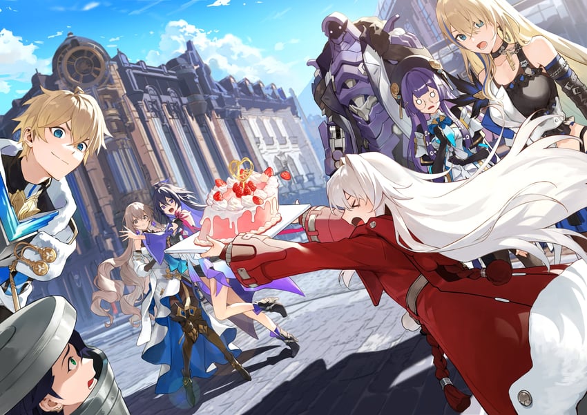 bronya rand, seele, clara, sampo koski, gepard landau, and 3 more (honkai and 1 more) drawn by masa_ashe