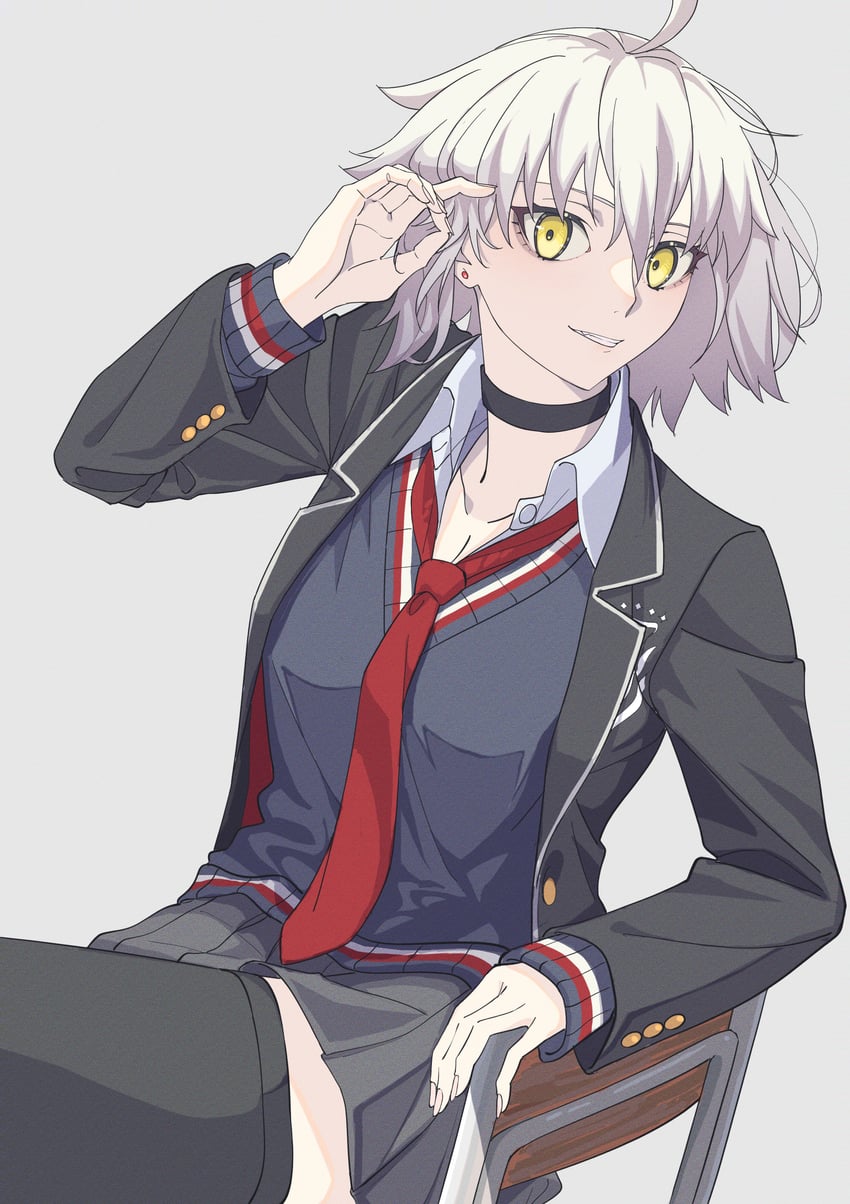 jeanne d'arc alter (fate and 1 more) drawn by anianiani0607
