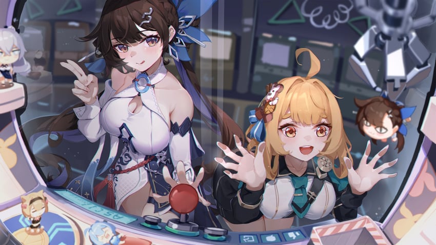 bronya zaychik, griseo, pardofelis, li sushang, and susannah manatt (honkai and 1 more) drawn by asc11
