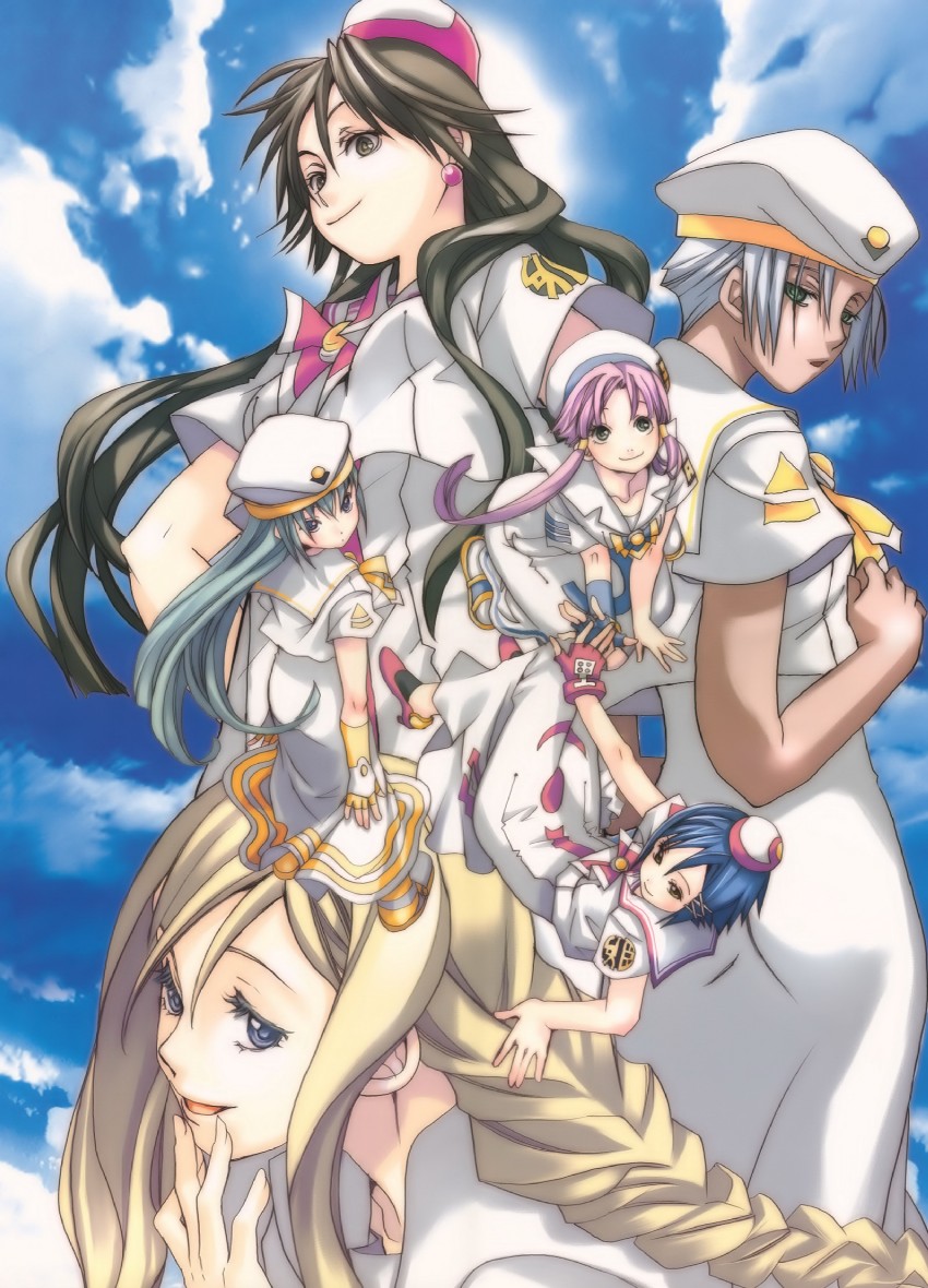 mizunashi akari, alice carroll, aika granzchesta, alicia florence, akira ferrari, and 1 more (aria) drawn by amano_kozue