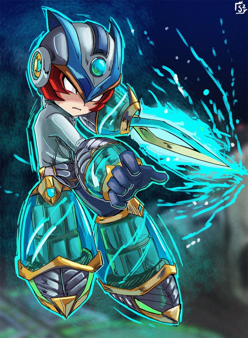 mega man and fierce deity (the legend of zelda and 3 more) drawn by stoic_seraphim