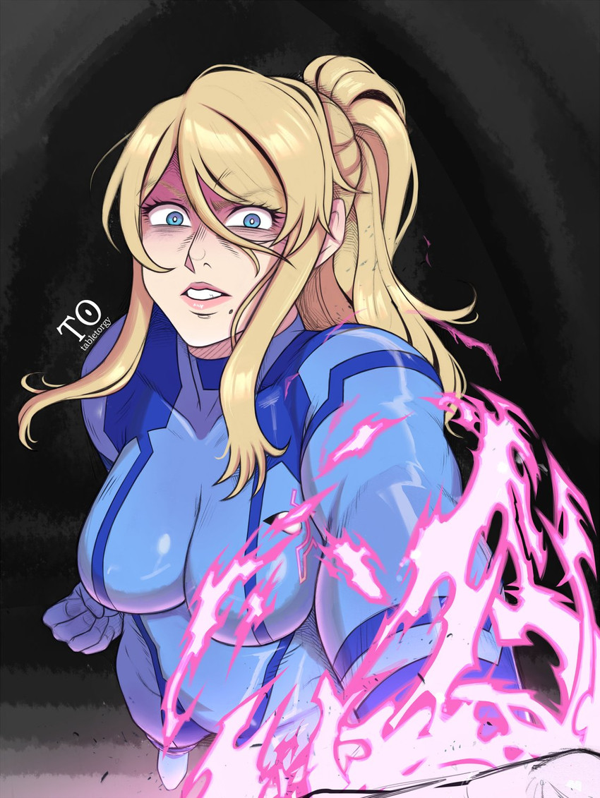 samus aran (metroid and 1 more) drawn by tabletorgy