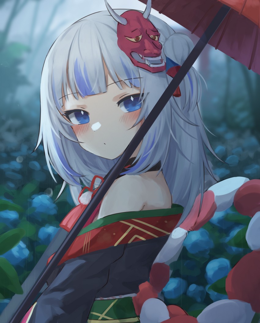 gawr gura and nakiri ayame (hololive and 1 more) drawn by klaius