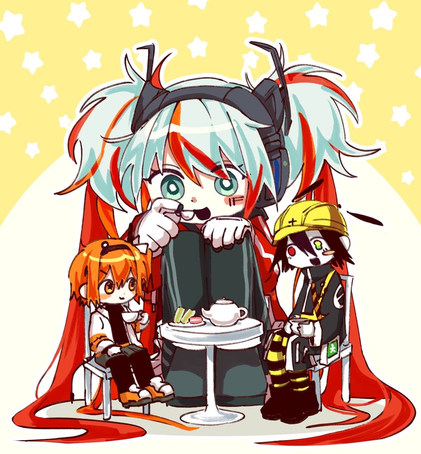 adachi rei, denka shaa, and michishirube kiro (utau and 1 more) drawn by 2358_(al_ringer13)