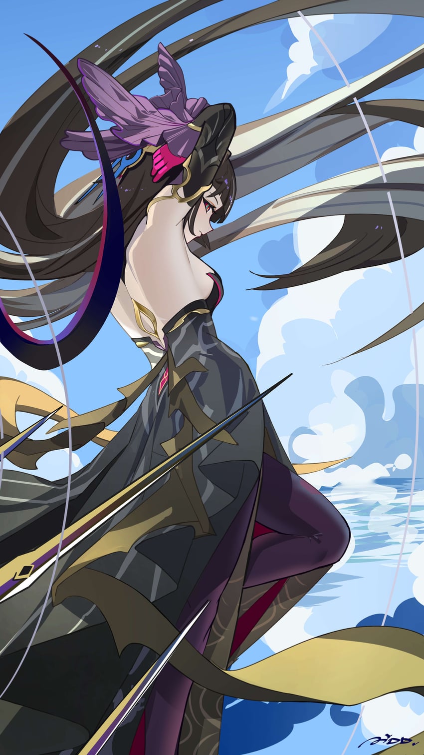 leylah (honkai and 1 more) drawn by ai_dongdong