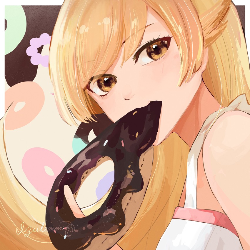 oshino shinobu (monogatari and 1 more) drawn by izu_lemon