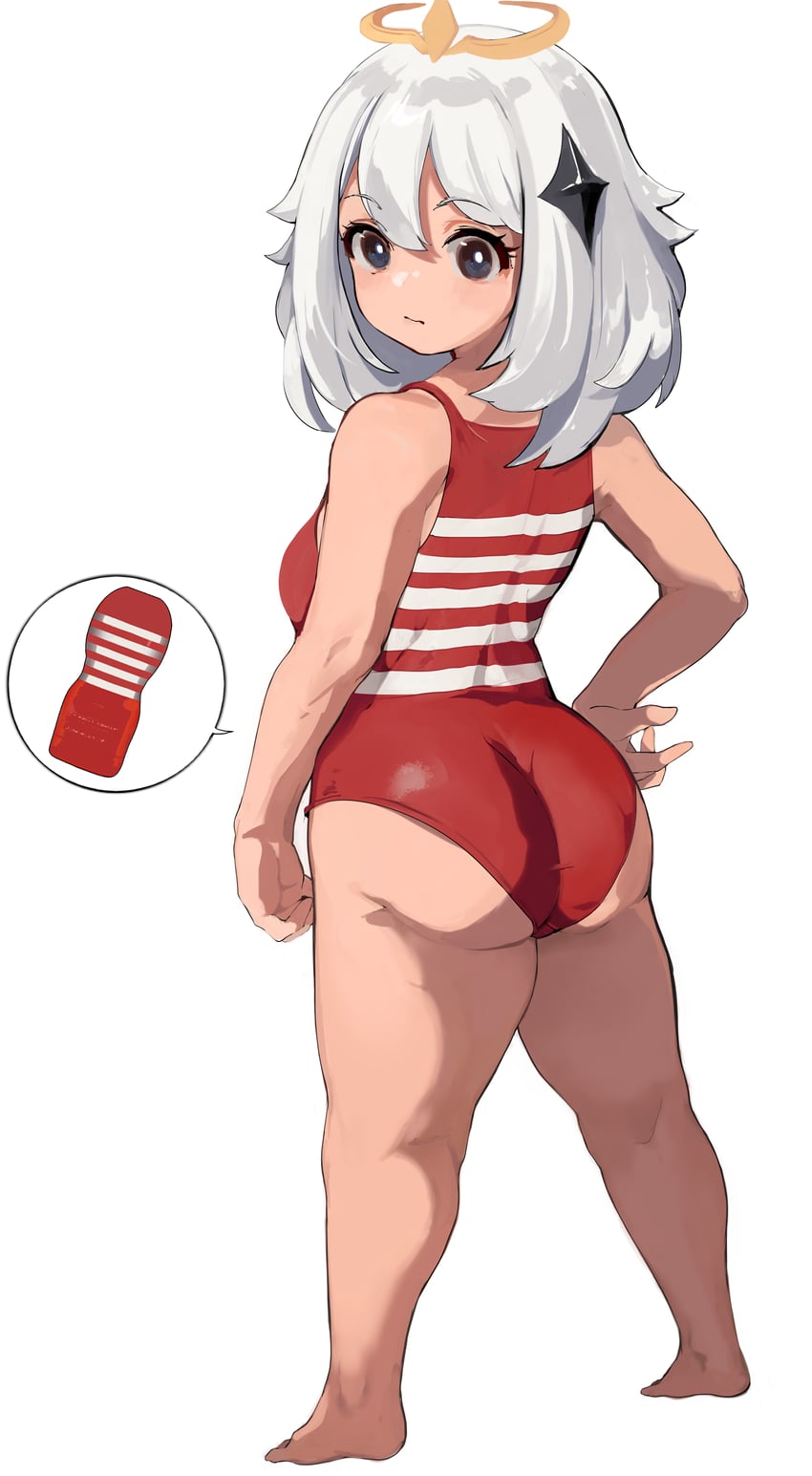 paimon (genshin impact and 1 more) drawn by mamimi_(mamamimi)